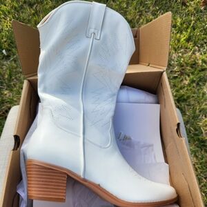 Zzheels Embroidered Western Cowboy Boots for Women  High Cowgirls Chunky…